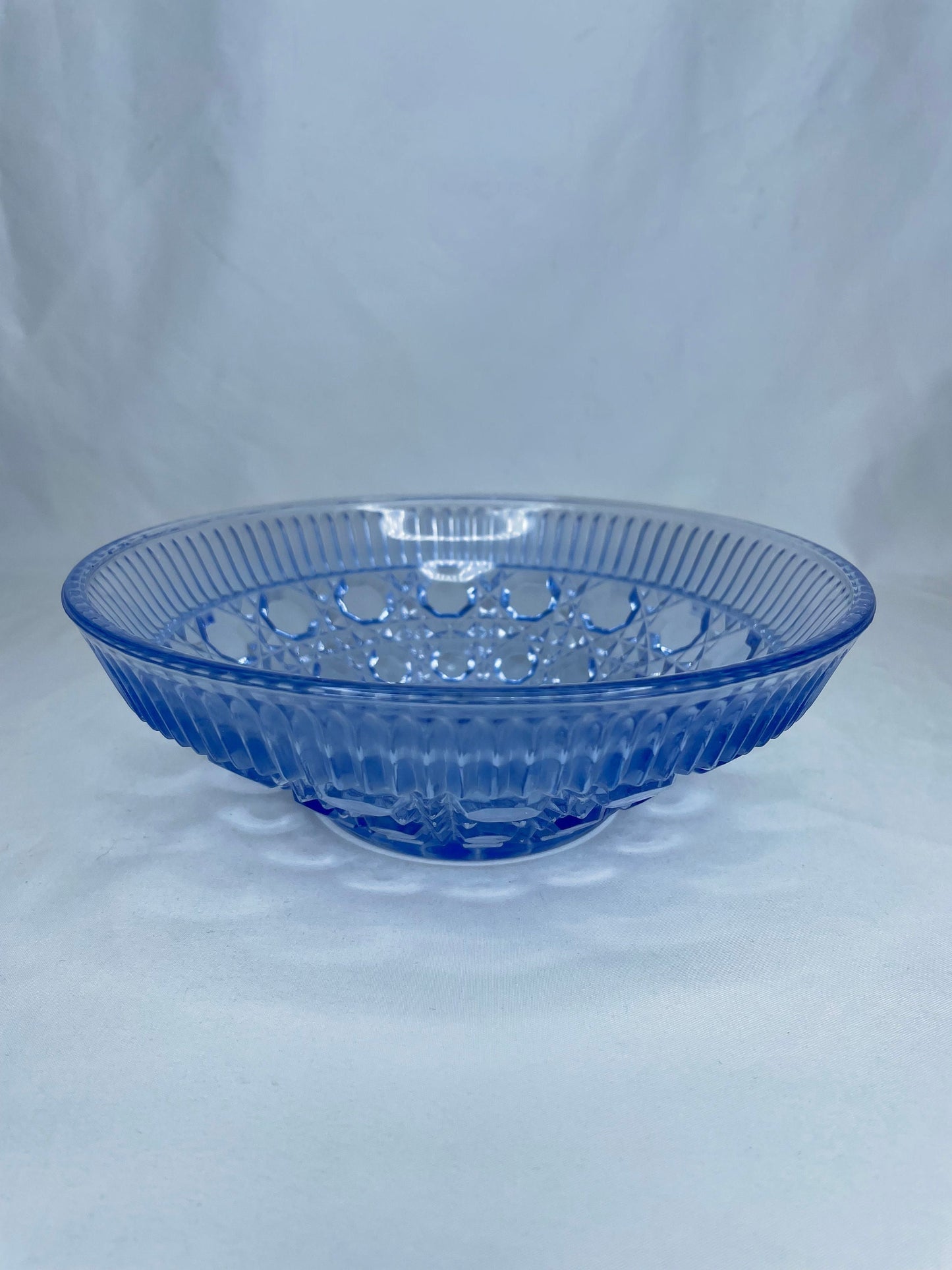 Vintage Blue Opaque Glass Bowl/Candy Dish