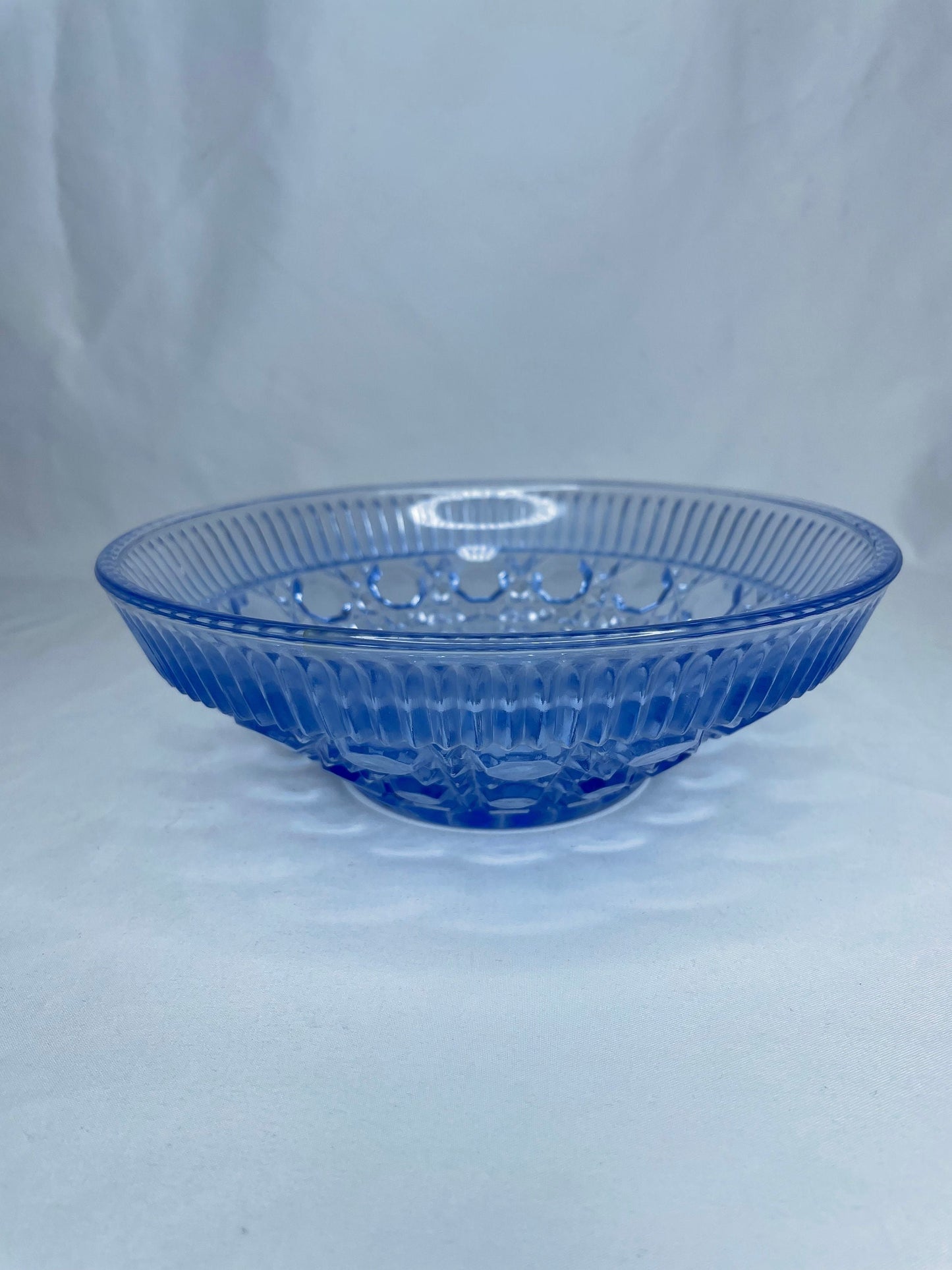 Vintage Blue Opaque Glass Bowl/Candy Dish