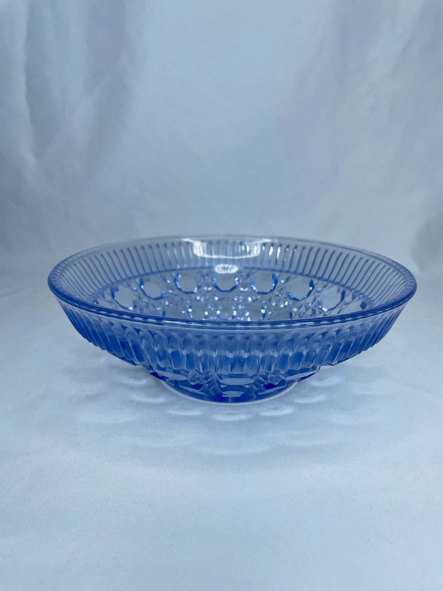 Vintage Blue Opaque Glass Bowl/Candy Dish