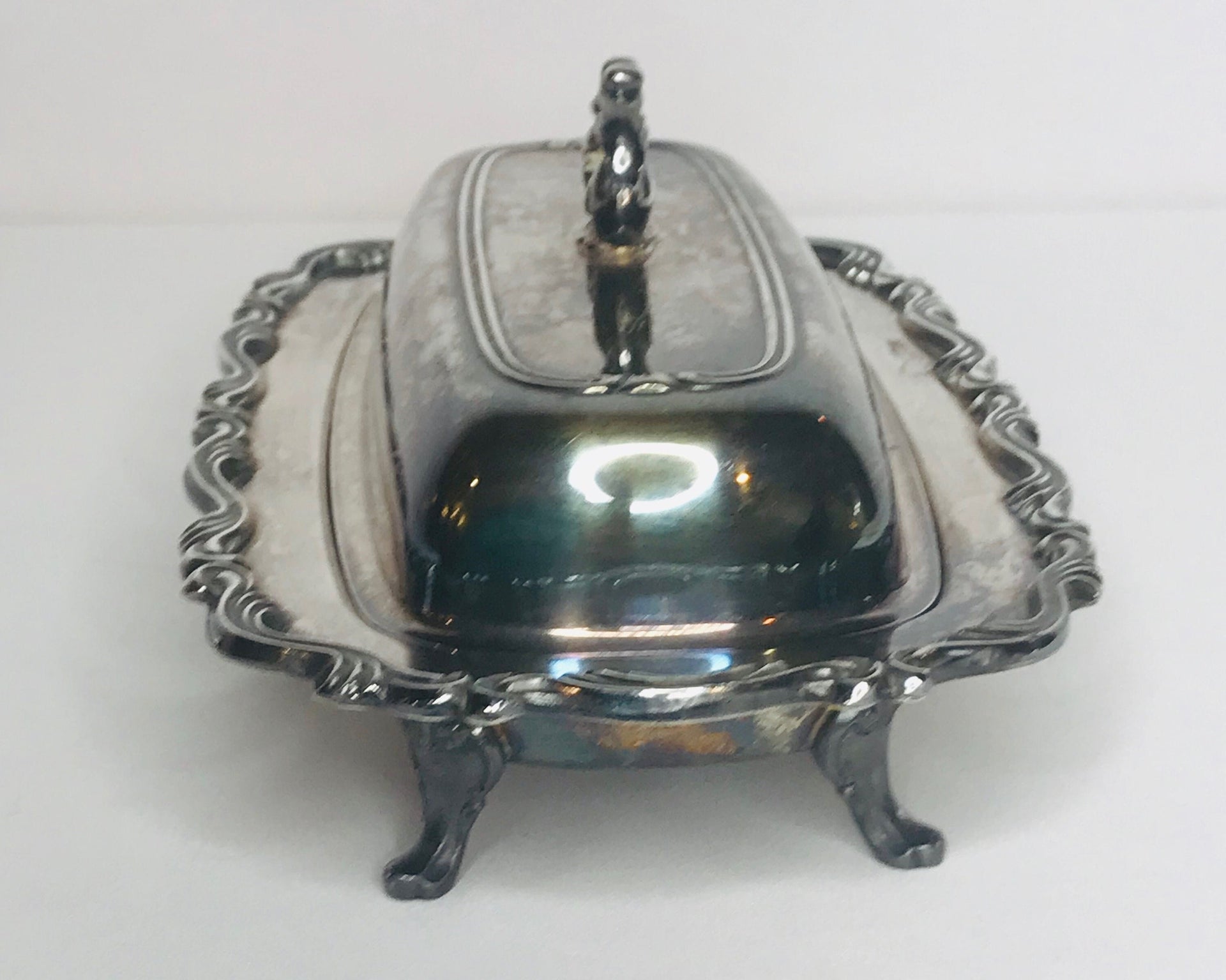 Wm a rogers silver plated butter dish – Terra Americana