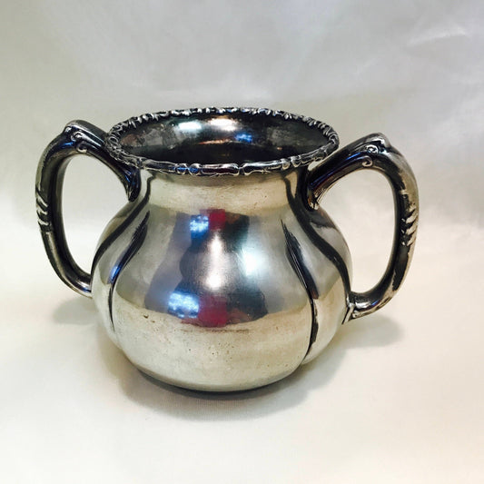 Vintage barbour silver sugar bowl