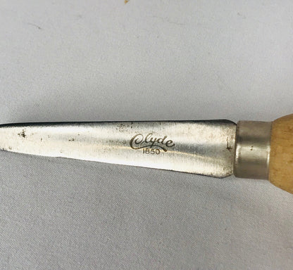 Vintage wooden handle 1850 Clyde tool