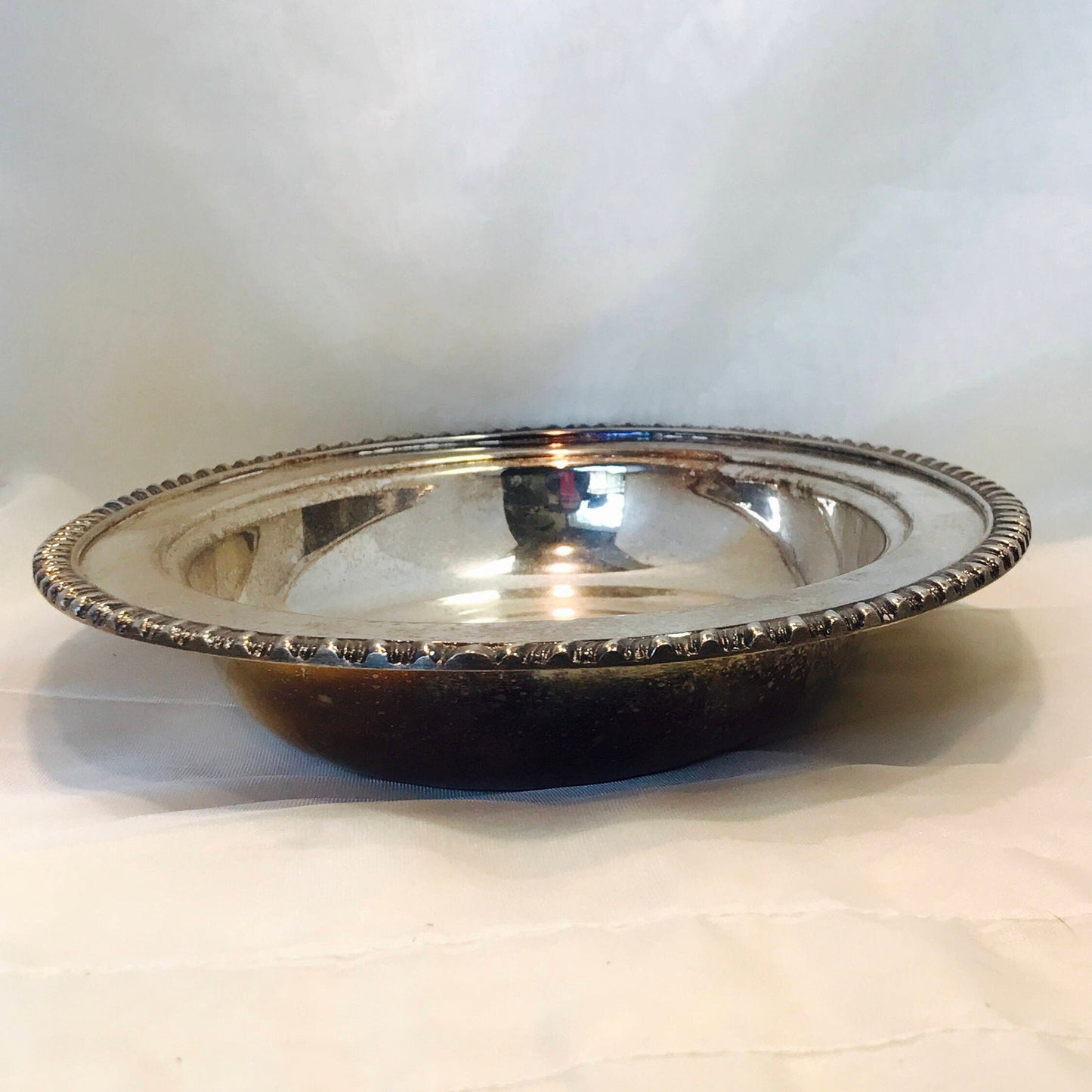 Vintage oval silverplate tray