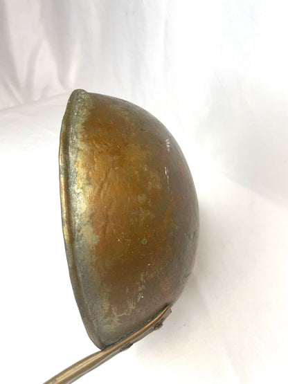 Vintage hand-forged large decorative copper ladle