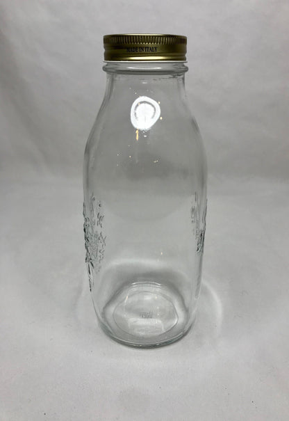 Vintage bormioli rocco quattro stagioni storage/canning bottle - 1l - 33.75 oz