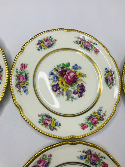 Castleton china castleton rose bread & butter plates set of 7