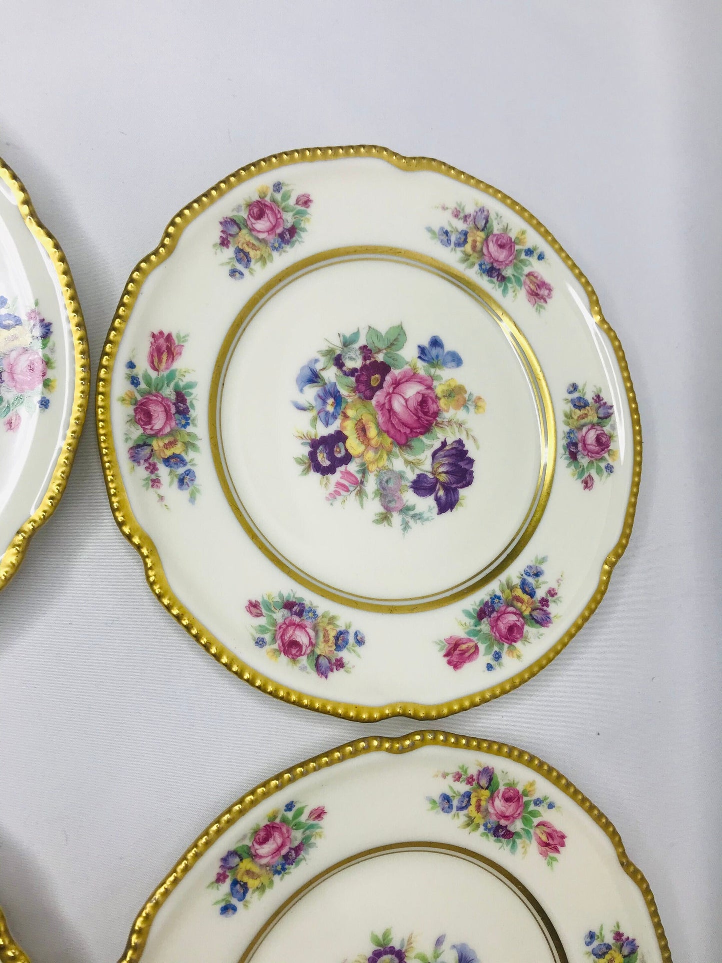 Castleton china castleton rose bread & butter plates set of 7