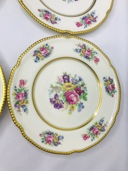 Castleton china castleton rose bread & butter plates set of 7