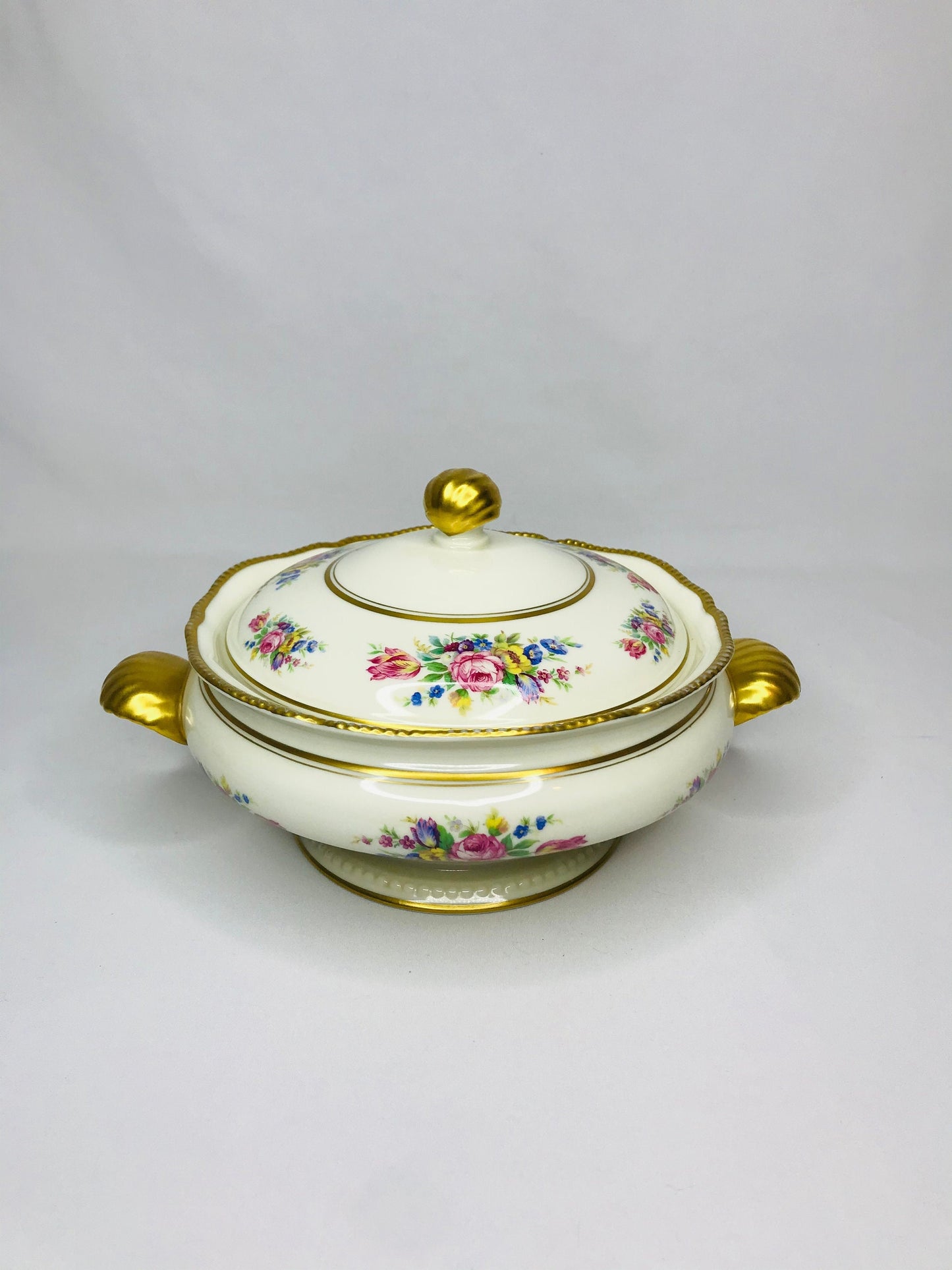 Castleton china castleton rose vegetable bowl with lid