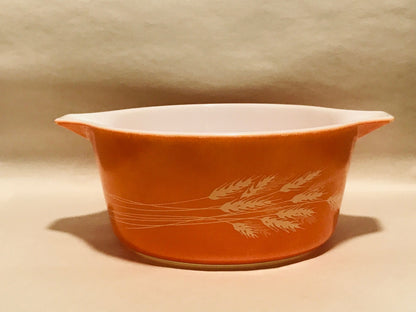 Vintage Pyrex 6-piece autumn harvest wheat mixing/casserole bowls