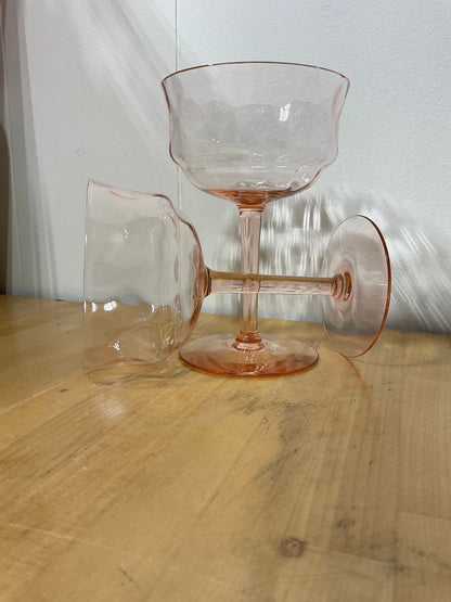 Vintage Pink Tiffin-Franciscan Stemware