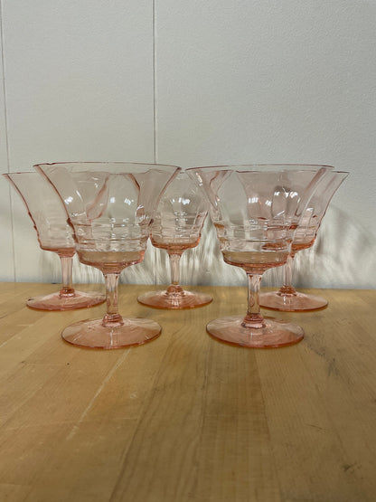 Vintage Pink Tiffin-Franciscan Stemware