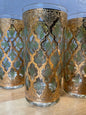 Vintage Culver Valencia 22K Gold Glassware