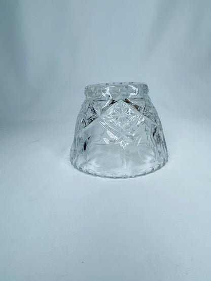 Antique Decorative Cut Glass Container and Candy Dish