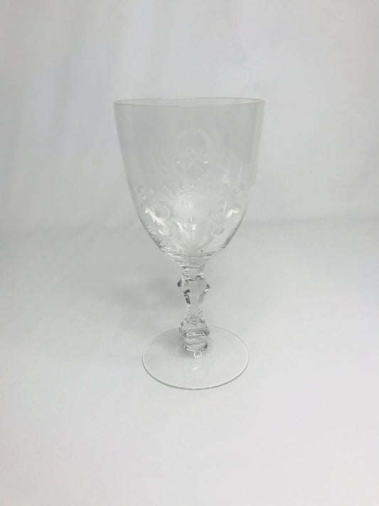 Burgverein v königstein large etched wine glass