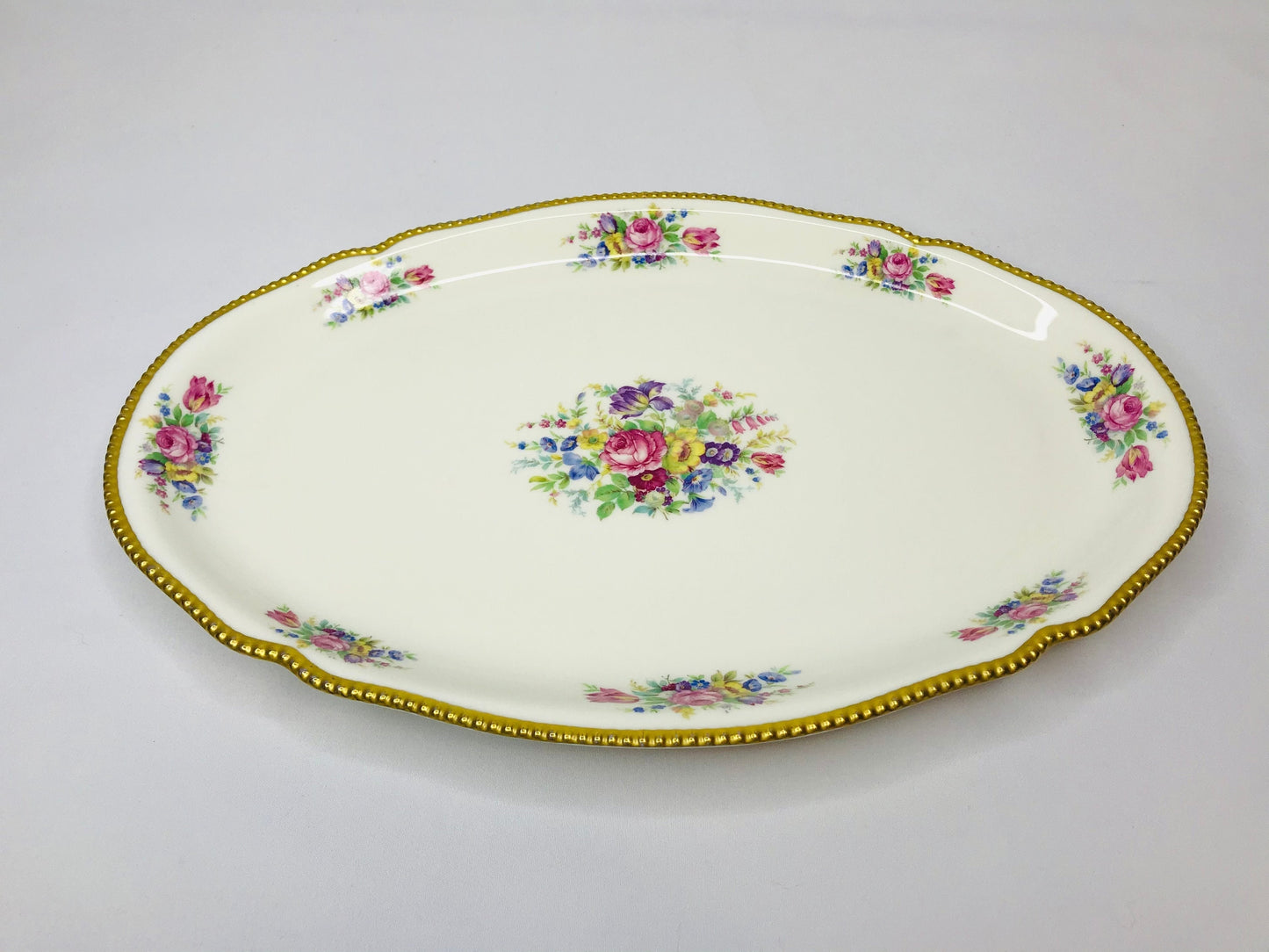 Castleton china castleton rose oval serving platter