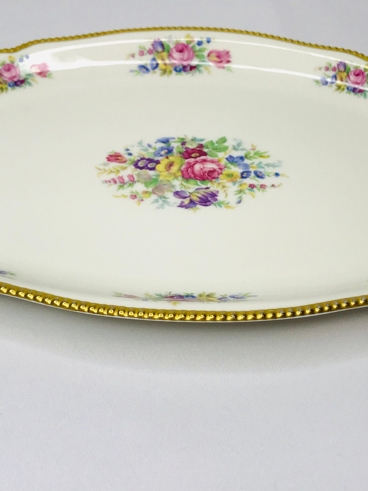 Castleton china castleton rose oval serving platter