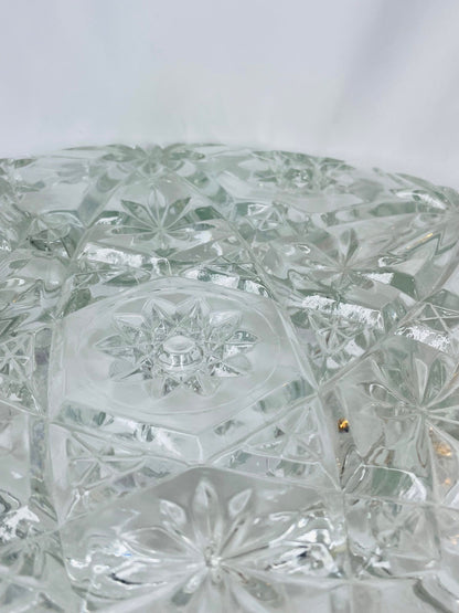 1960's Cut Glass Divided Serving Dishes