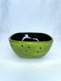 Hand-Painted Roomy & Clare Design for Fenton International Dessert Bowl/Candy Dish