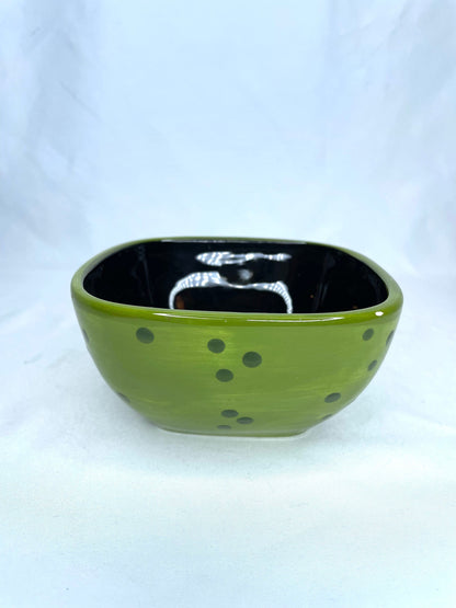 Hand-Painted Roomy & Clare Design for Fenton International Dessert Bowl/Candy Dish