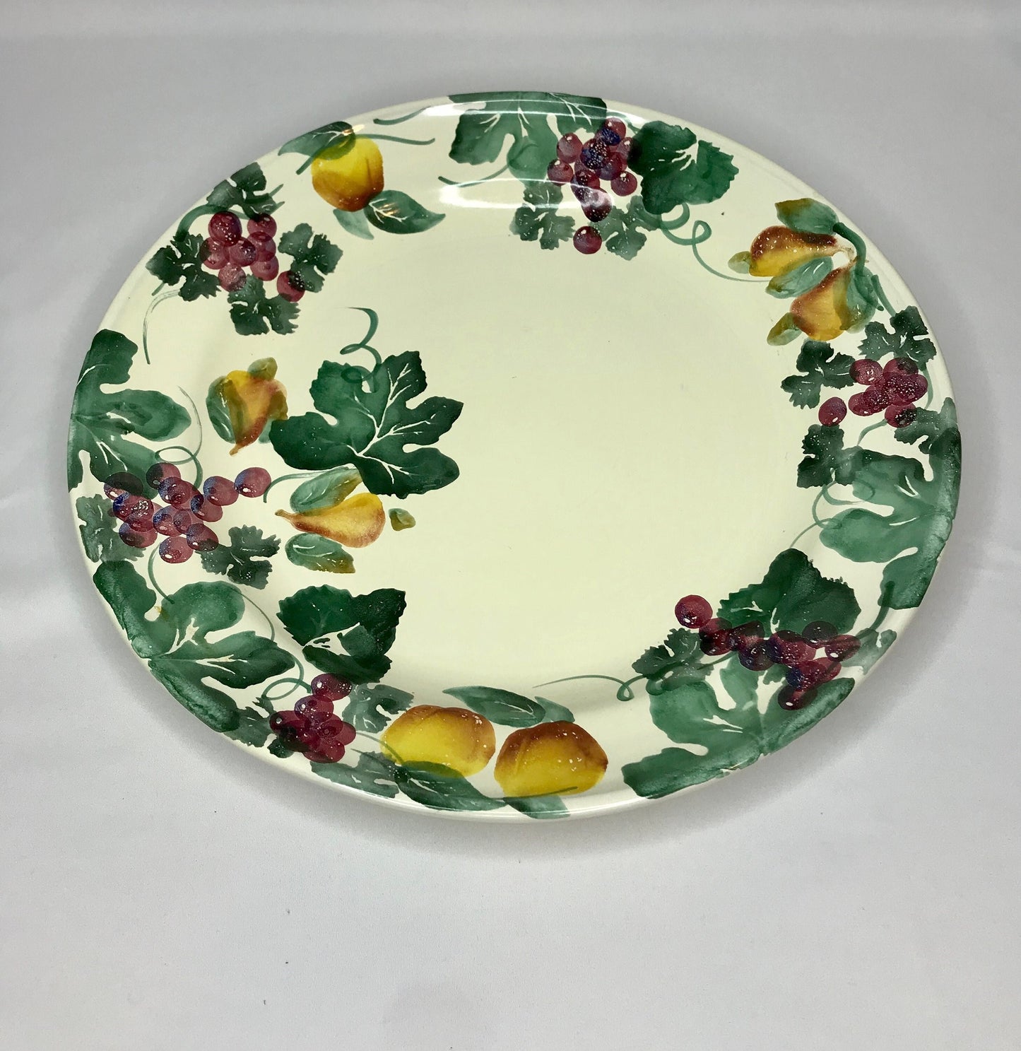 Hand-painted exclusively for "pier 1 imports" fruit pattern platter