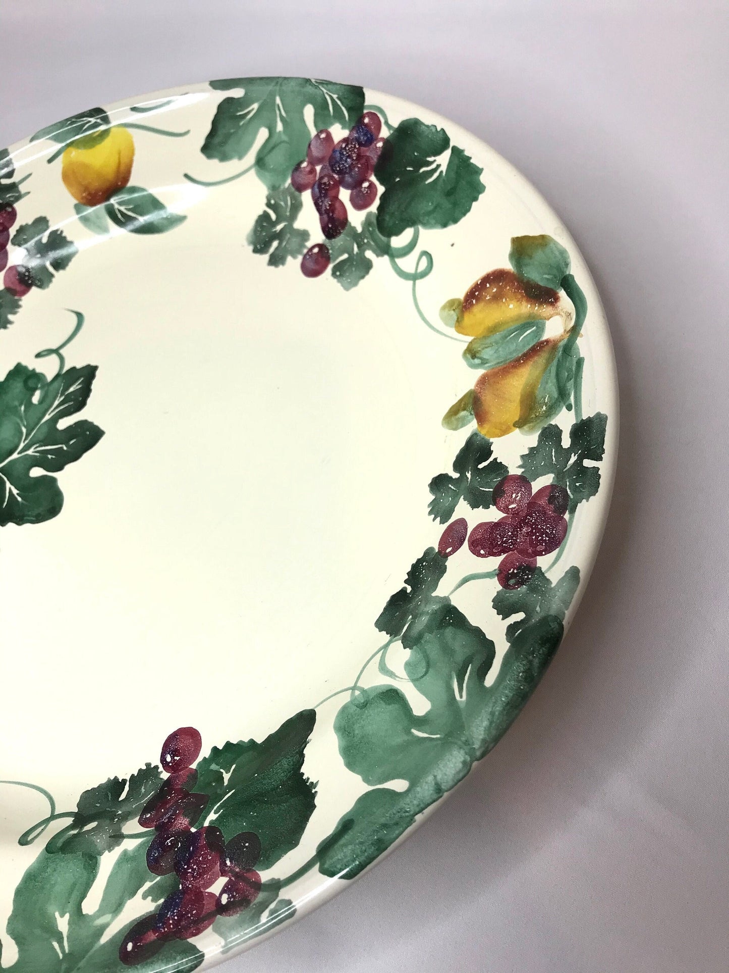 Hand-painted exclusively for "pier 1 imports" fruit pattern platter