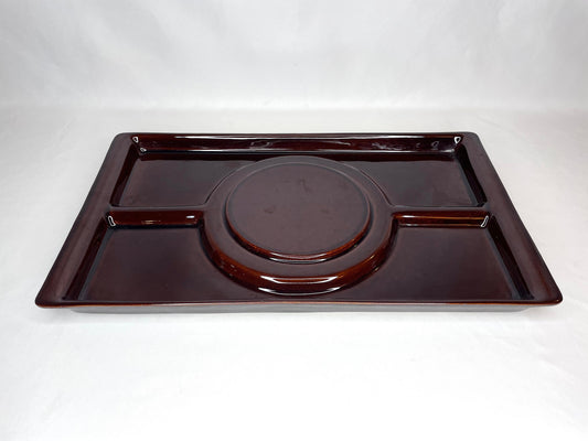 Pfaltzkraft Cheese ’N Cracker Dark Brown Serving Tray USA