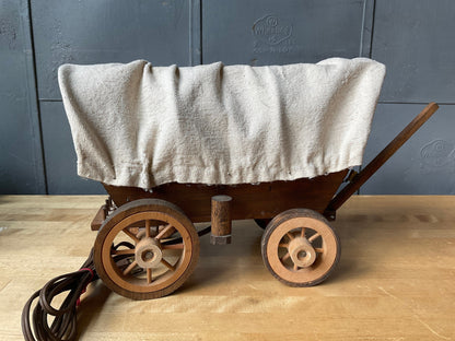 Vintage Covered Wagon Lamp