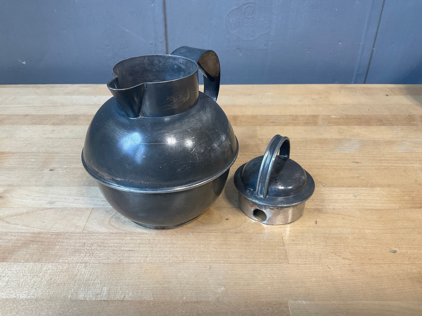 Pewter Teapots and Pitcher