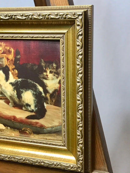 Kittens 1893 by Charles van den Eycken 7135 framed picture/wall decor (t)