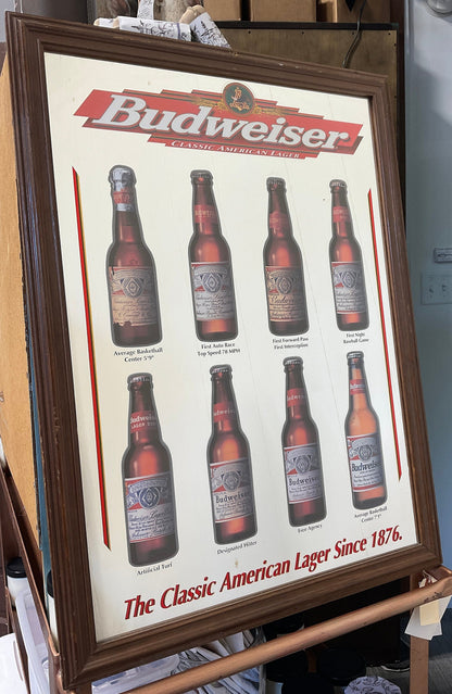 Budweiser ミラー Collectible advertising mirrors Budweiser/Seagram's