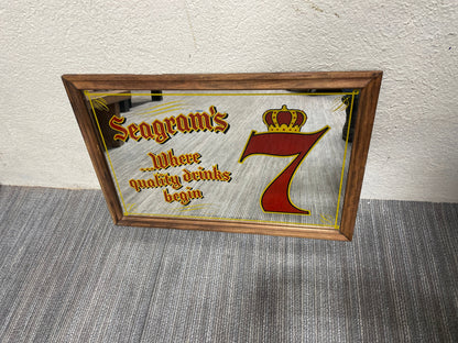 Collectible advertising mirrors Budweiser/Seagram’s/Grenfiddich/Michelob/Ballantine's