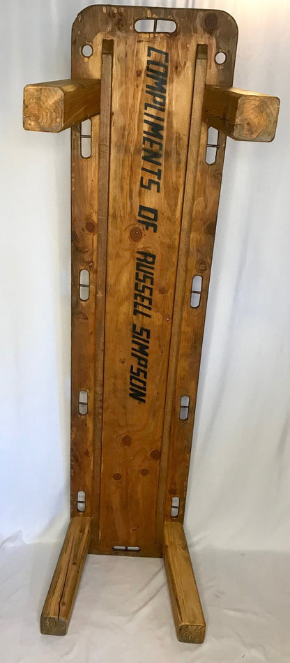 Unique Wooden Stretcher/Spine Board Refurbished to Bench/Plant Stand