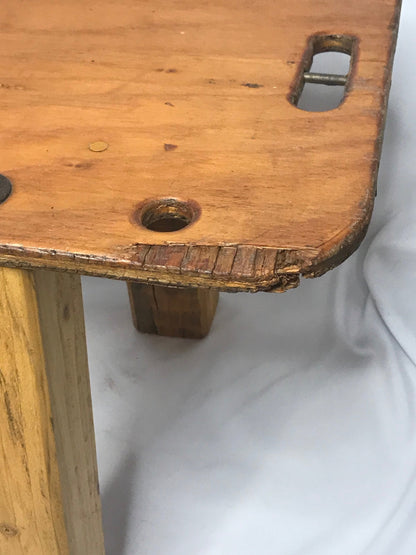 Unique Wooden Stretcher/Spine Board Refurbished to Bench/Plant Stand