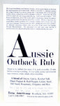 Aussie Outback Rub with ingredients and cooking direction