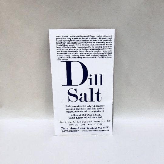 Dill Salt  with ingredients, directions and serving suggestions