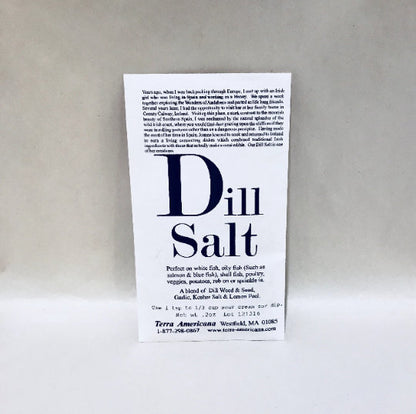 Dill Salt  with ingredients, directions and serving suggestions