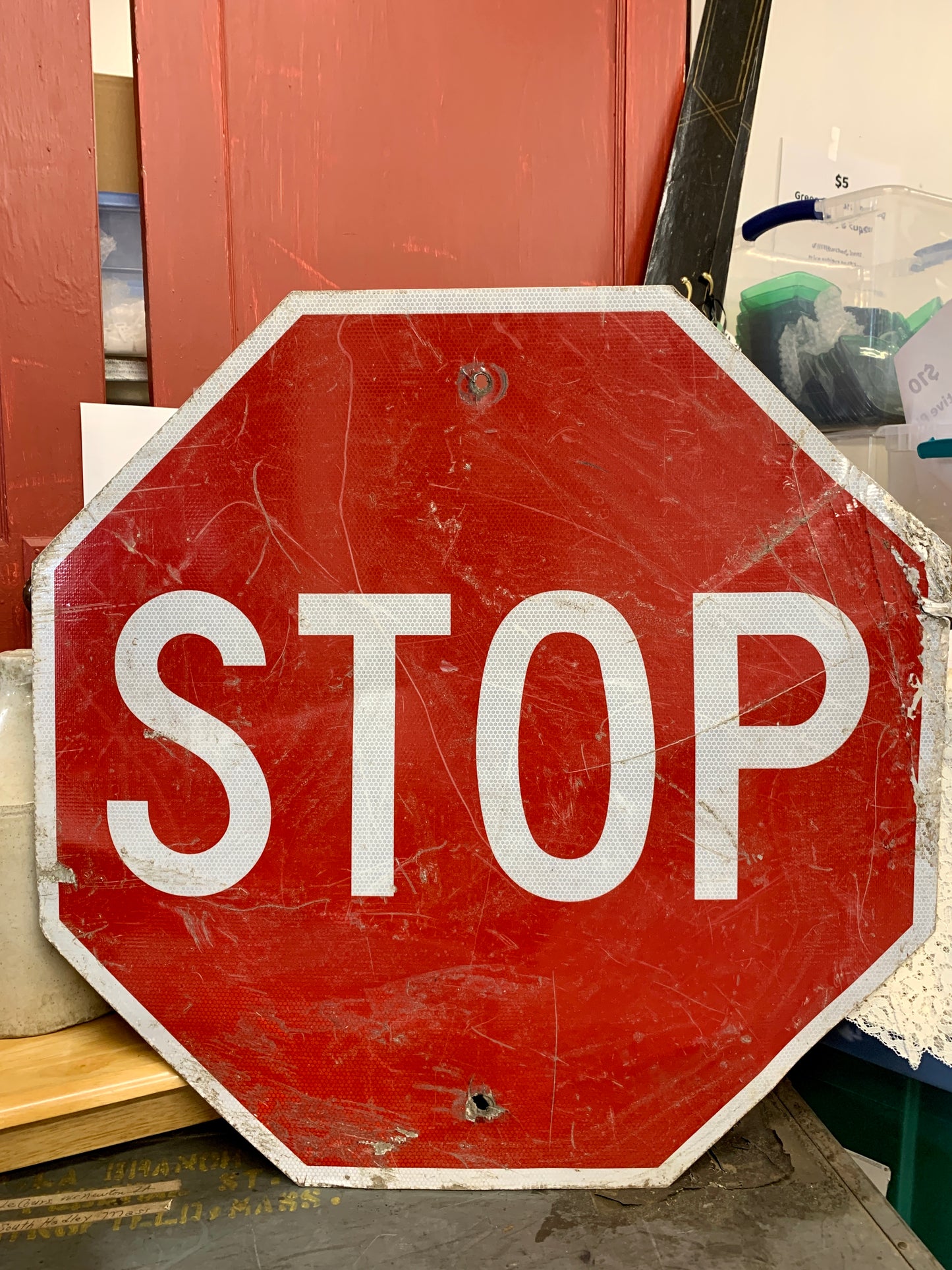 Retired Road Signs - Detour / Stop / Speed Limit 25