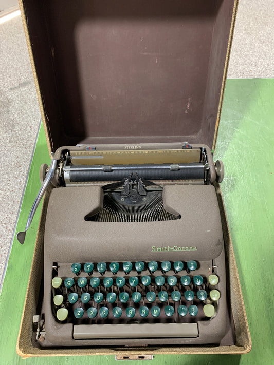 Smith-Corona Sterling Typewriter with Case