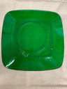 Charming Forest Green Fire King Luncheon Plates, Bowls and Cups