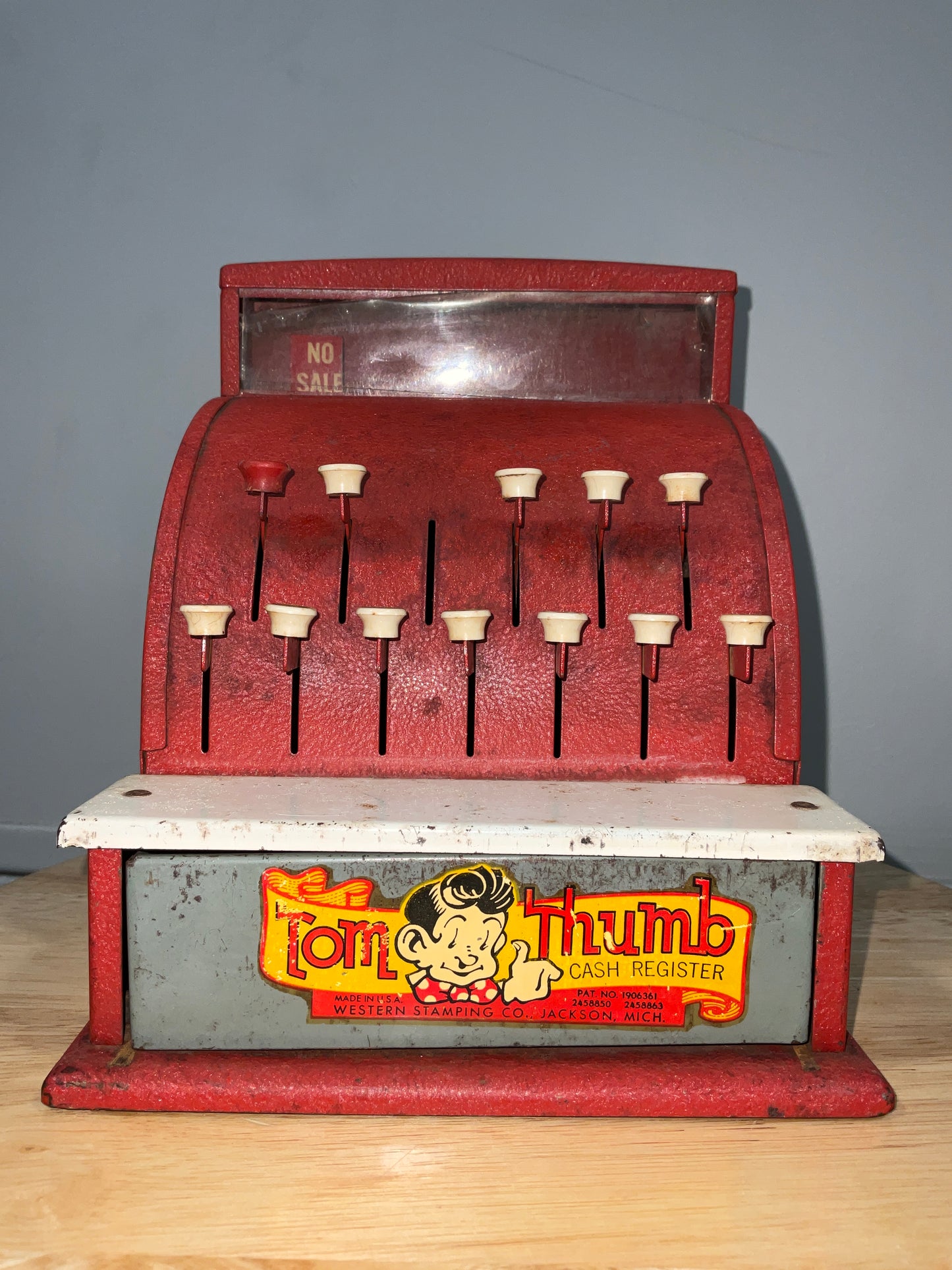 Vintage Metal Tom Thumb Cash Register by Western Stamping Co